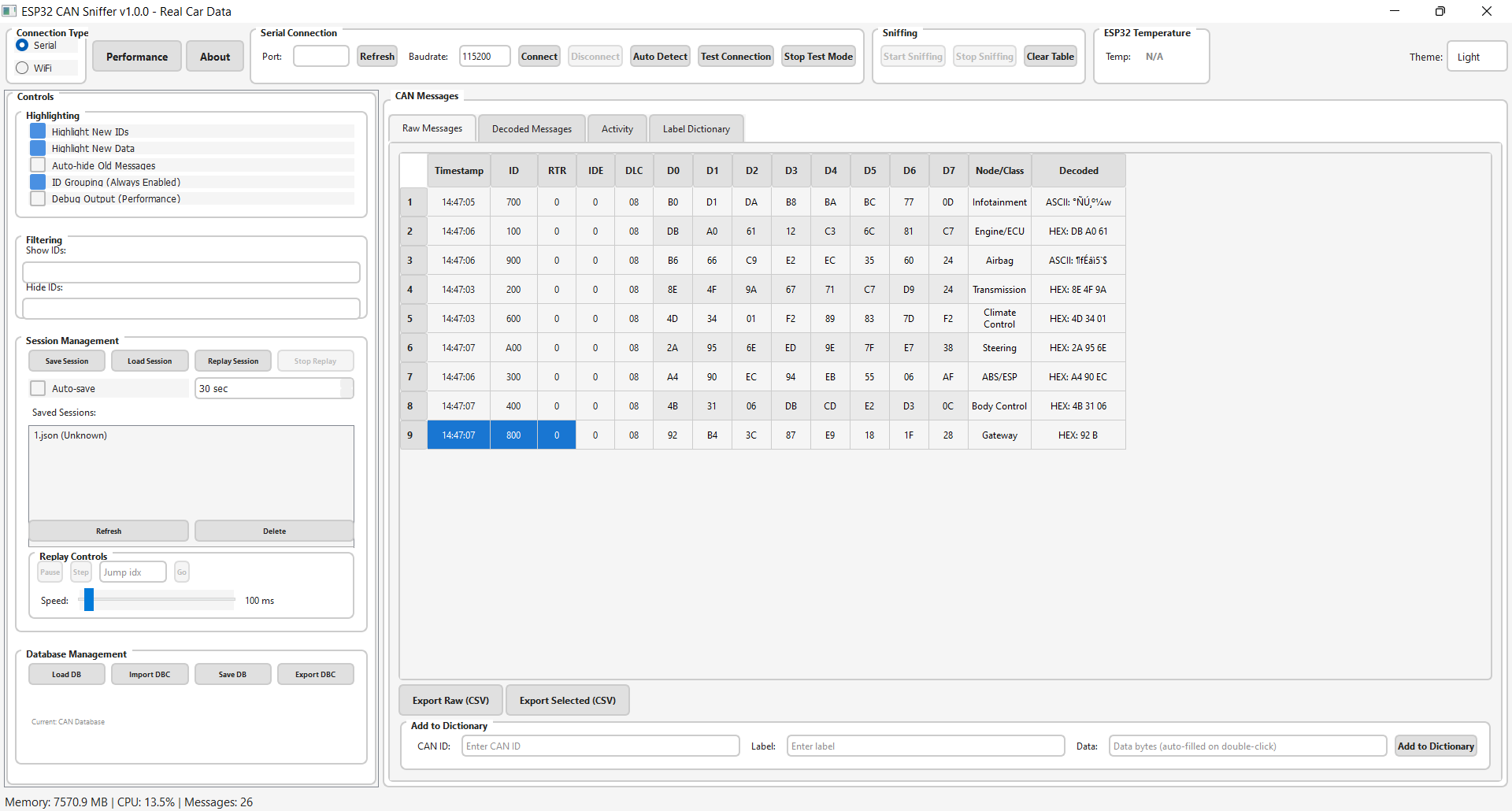 Dark and light theme preview